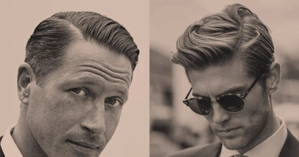 slicked back hairstyles
