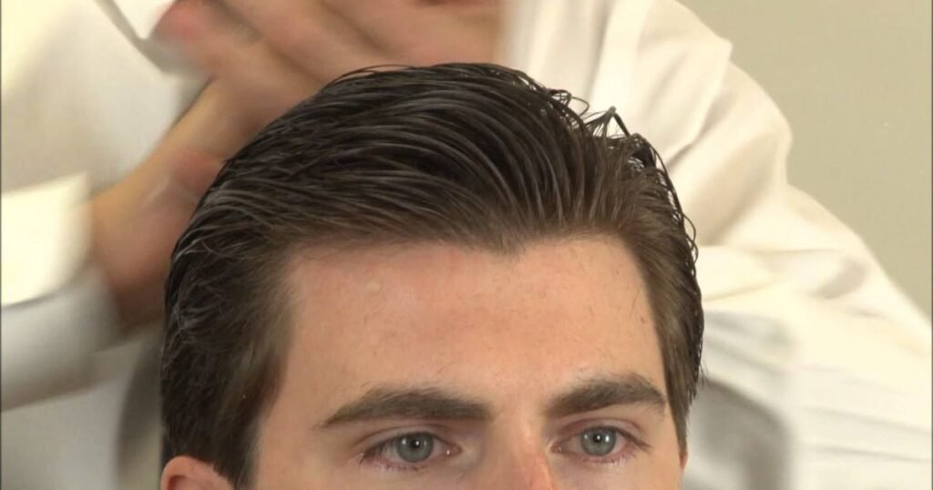 slicked back hairstyles