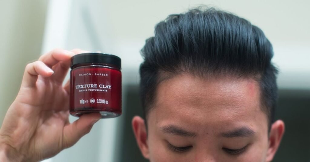 mens hair clay