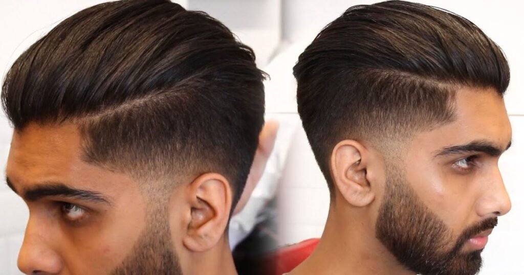 slicked back hairstyles