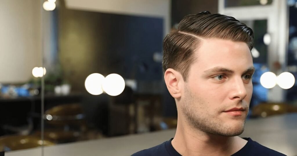 slicked back hairstyles