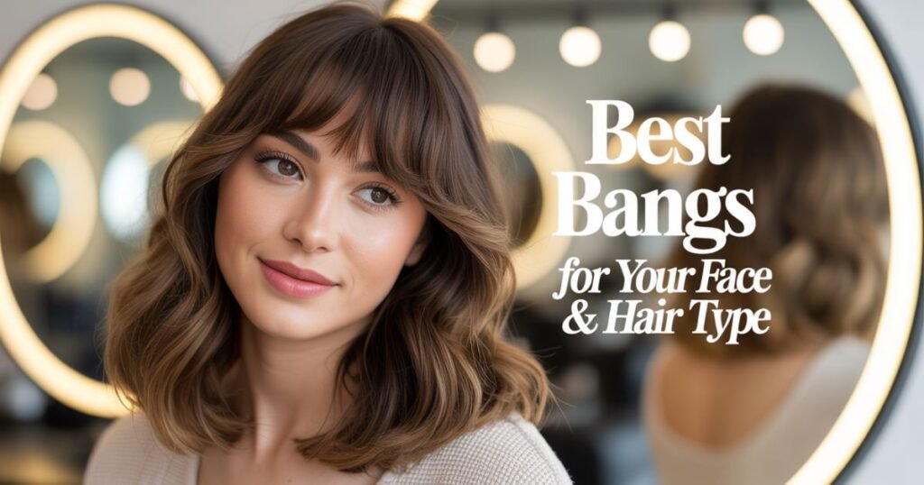 shoulder length curtain bangs