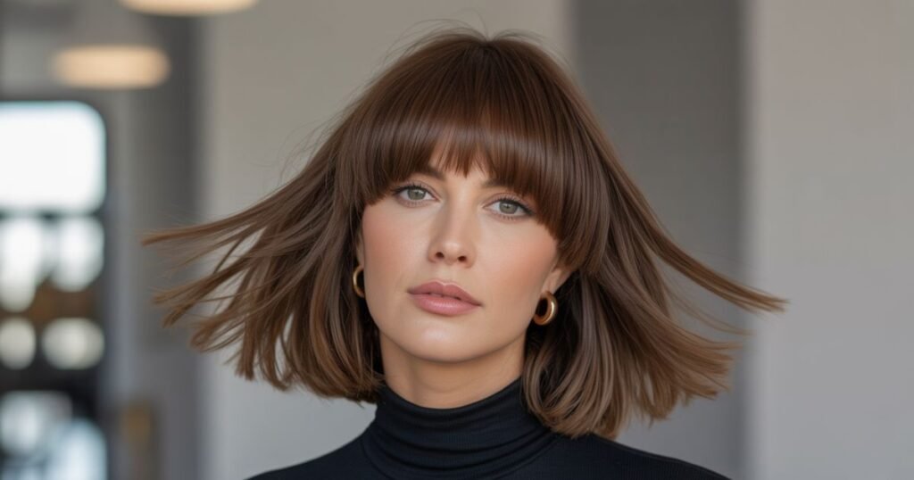 choppy bob hairstyles with bangs