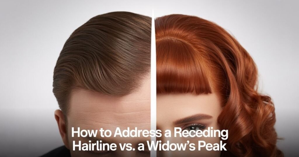 buzz cut with widows peak
