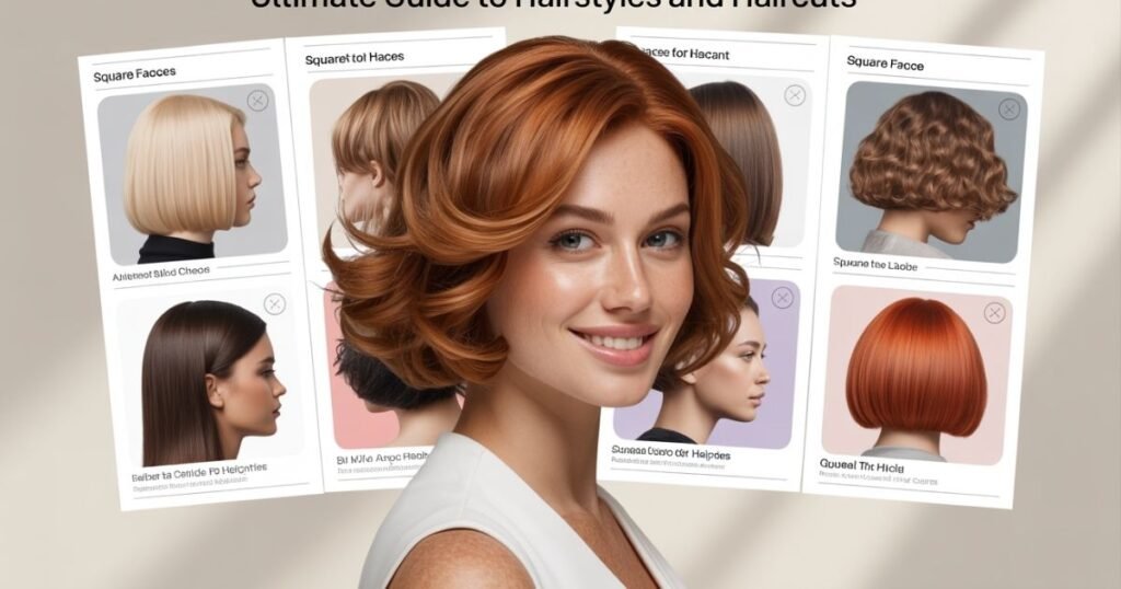 square face bangs ideas
