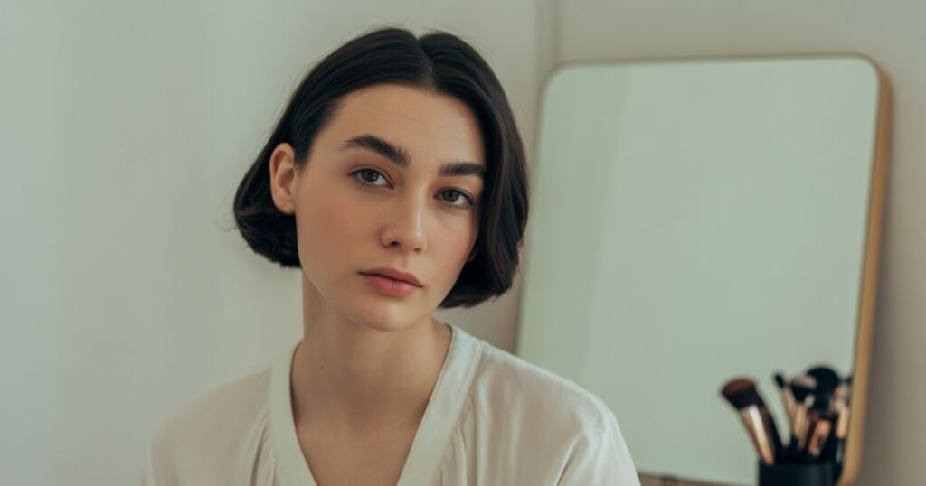 square face bangs ideas