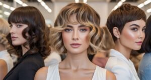 square face bangs ideas