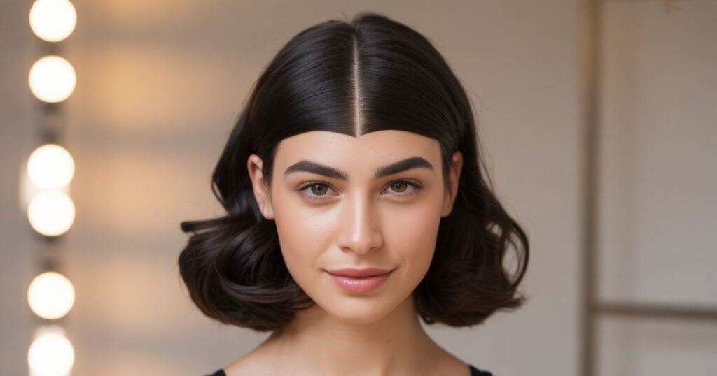 buzz cut with widows peak