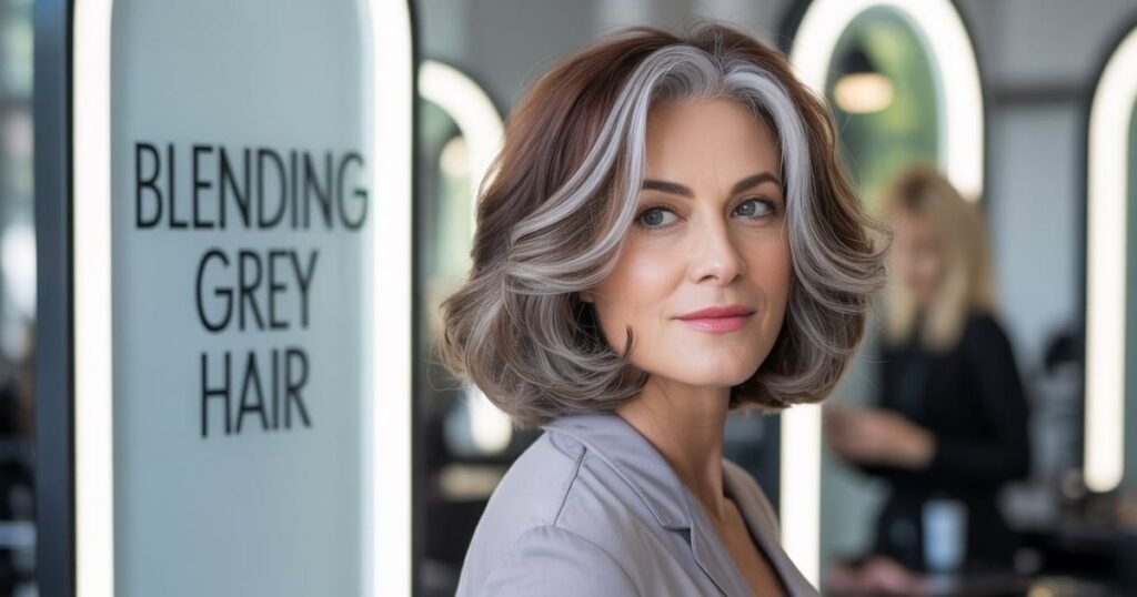 Blending grey hair
