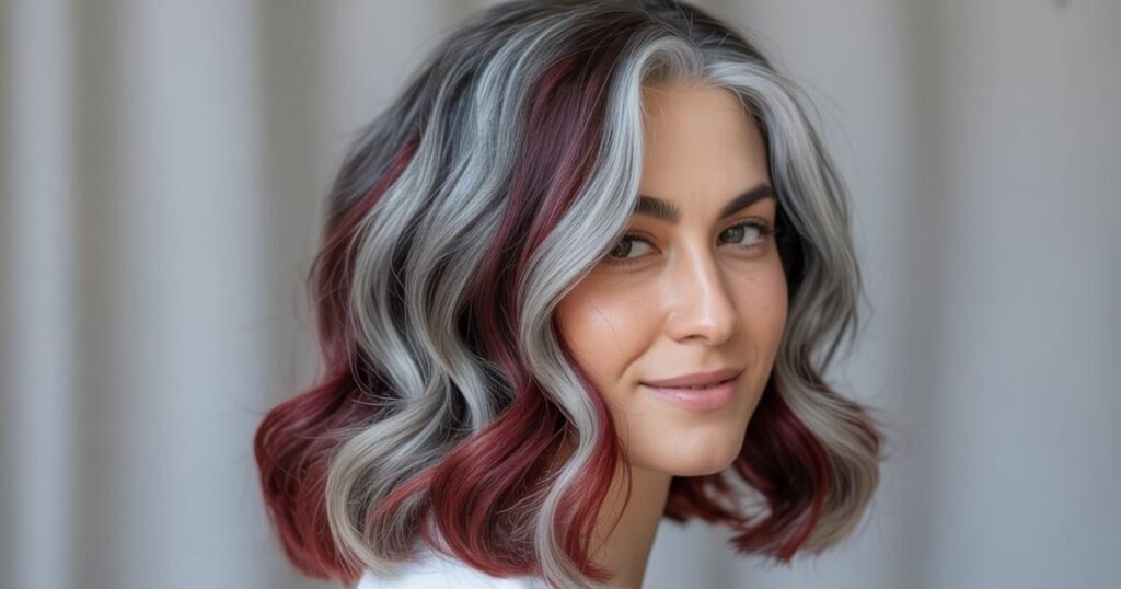 Blending grey hair