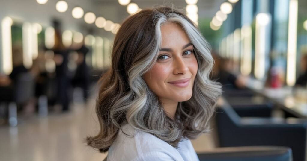 Blending grey hair