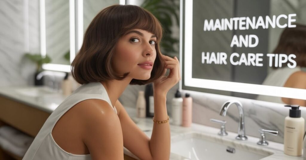 blunt bob with bangs