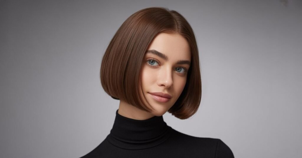 blunt bob with bangs