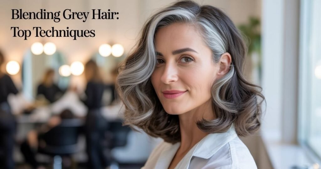Blending grey hair