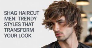 shag haircut men