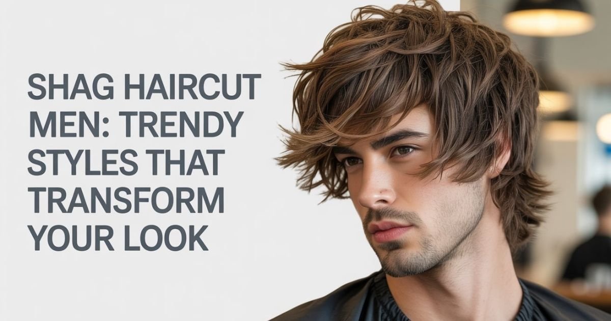 shag haircut men