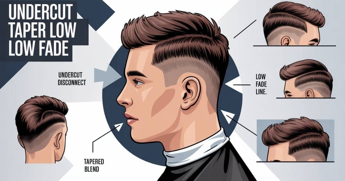 undercut taper low fade haircut