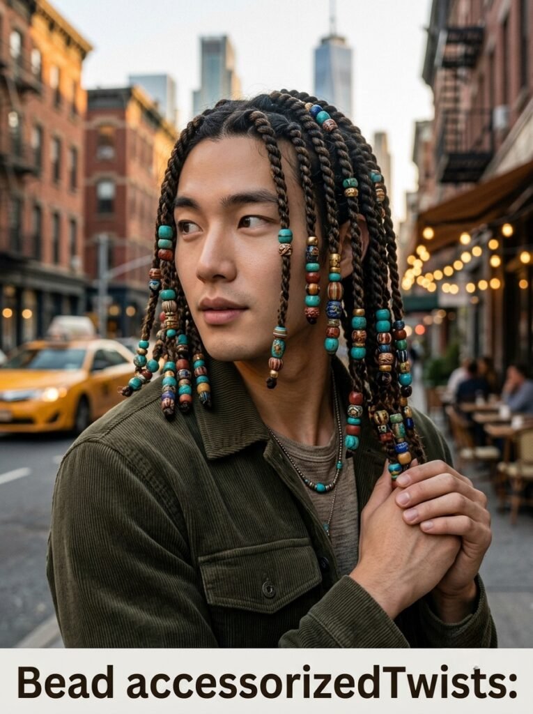 Bead accessorized twists 