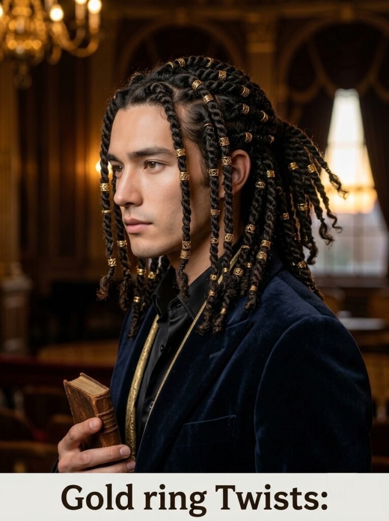 Gold ring twists