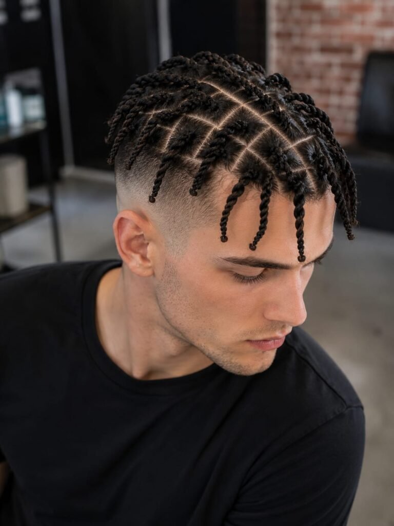 high fade twists