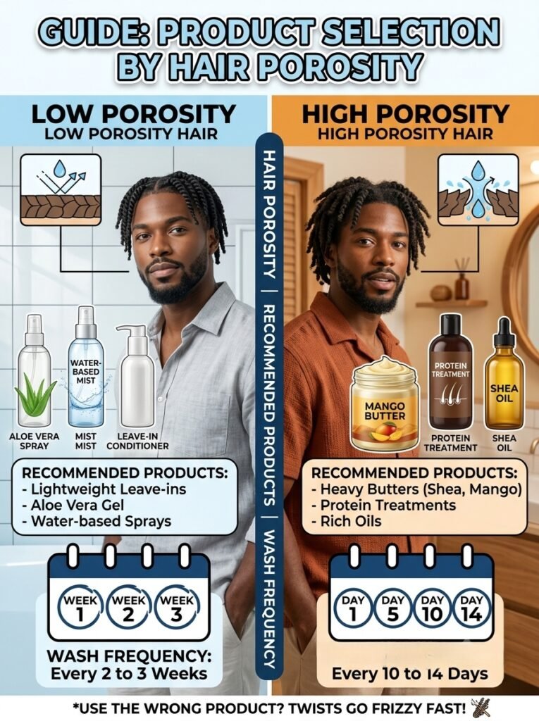 Product Selection by Hair Porosity