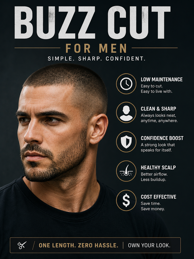 buzz cut for men