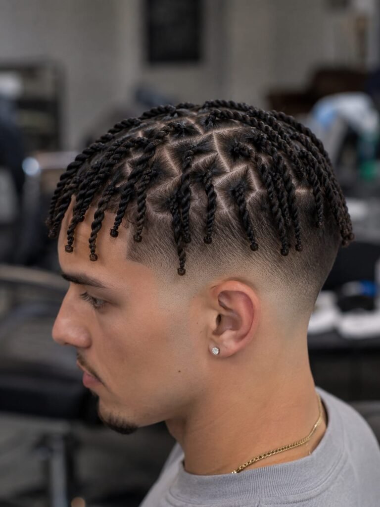 mid fade twists
